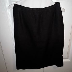 Talbots Black Midi Skirt | Size 10